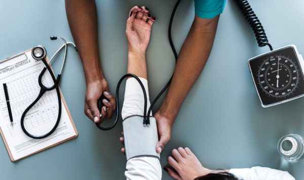 Doctor giving checkup
