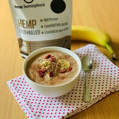 Hemp Drink Coconut Banana Hemp Smoothie Bowl
