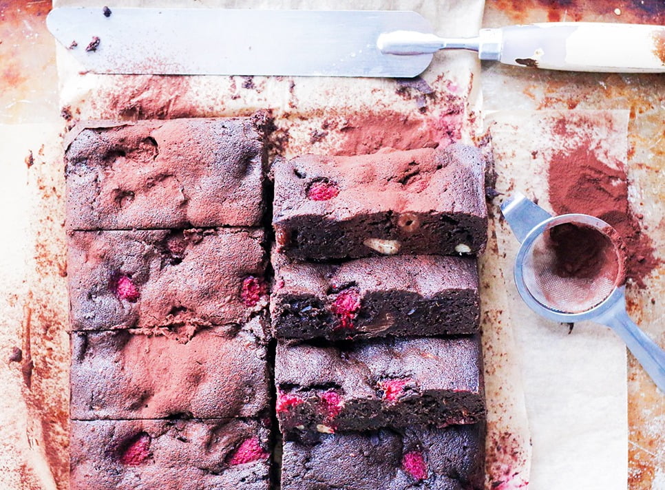 Berry Fudge Protein Hemp Brownies